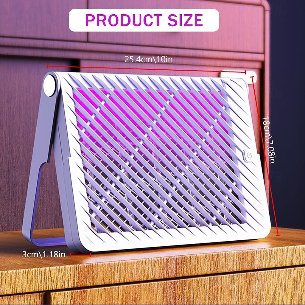 USB Electric Mosquito Killer Lamp Indoor & Outdoor Efficient 365nm Light Trap with Body Temperature Simulation & Co2 Emission - Kid & Pet Safe - Suitable for Home, Office & Garden 2025 - $21.99 –P9