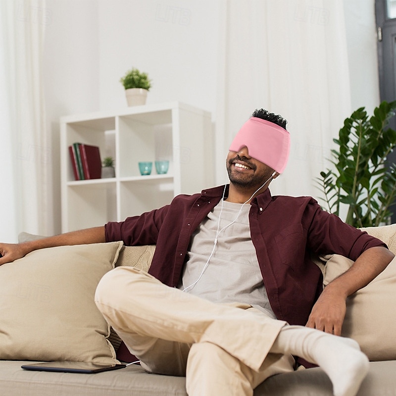 hodepine- og migrenehatt, kjøleputer gel migrenemaske, gjenbrukbar migrenehette for spenning, stress, langvarig kjølende isterapi 2025 - $23.99 –P8