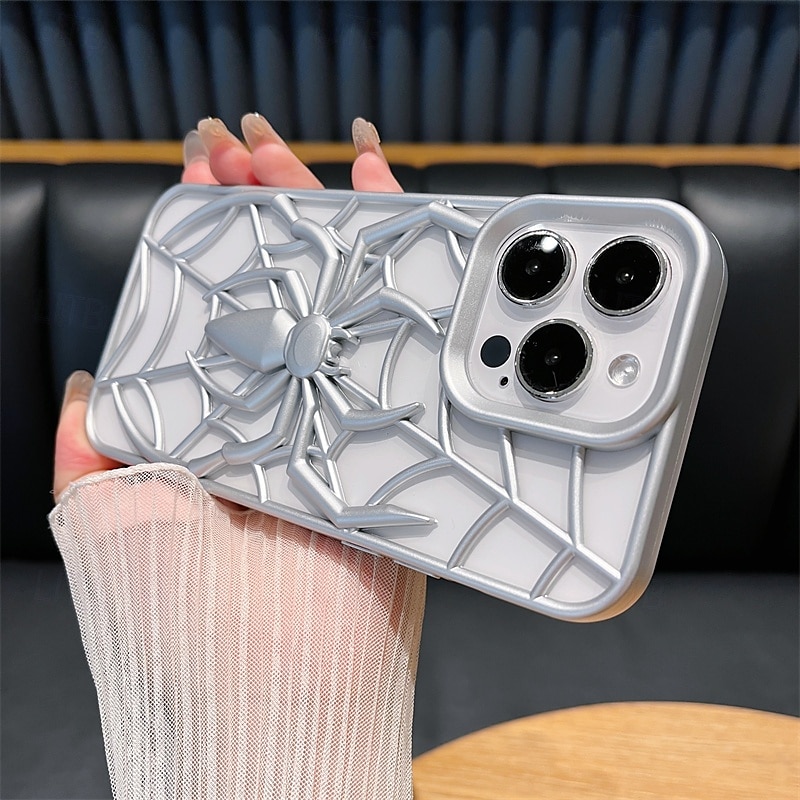 Phone Case Spider Pattern for iPhone 16 Pro Max Plus iPhone 15 14 Pro Max Plus iPhone 13 Pro Max Back Cover Shockproof TPU 2025 - $20.99 –P7