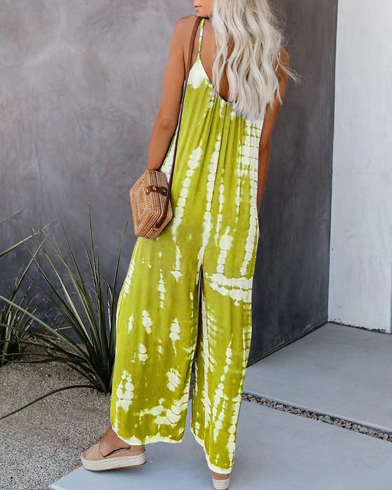 Per donna Normale Tuta Streetwear Tinta a nodi Senza Maniche Scollo a V Tasca Streetwear Quotidiano Vestibilità regolare Giallo Rosa Rosso Estate del 2026 a $23.99 –P9