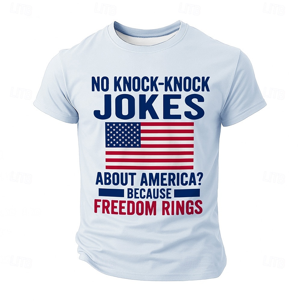 Patriotic T Shirts For Men Local Egg T Shirt Short Sleeve T shirt 3D Print Crew Neck Shirt Military Funny Political T Shirt Street Casual Daily Black Blue Green Summer Spring Clothing Apparel S M L 2025 - $17.99 –P5