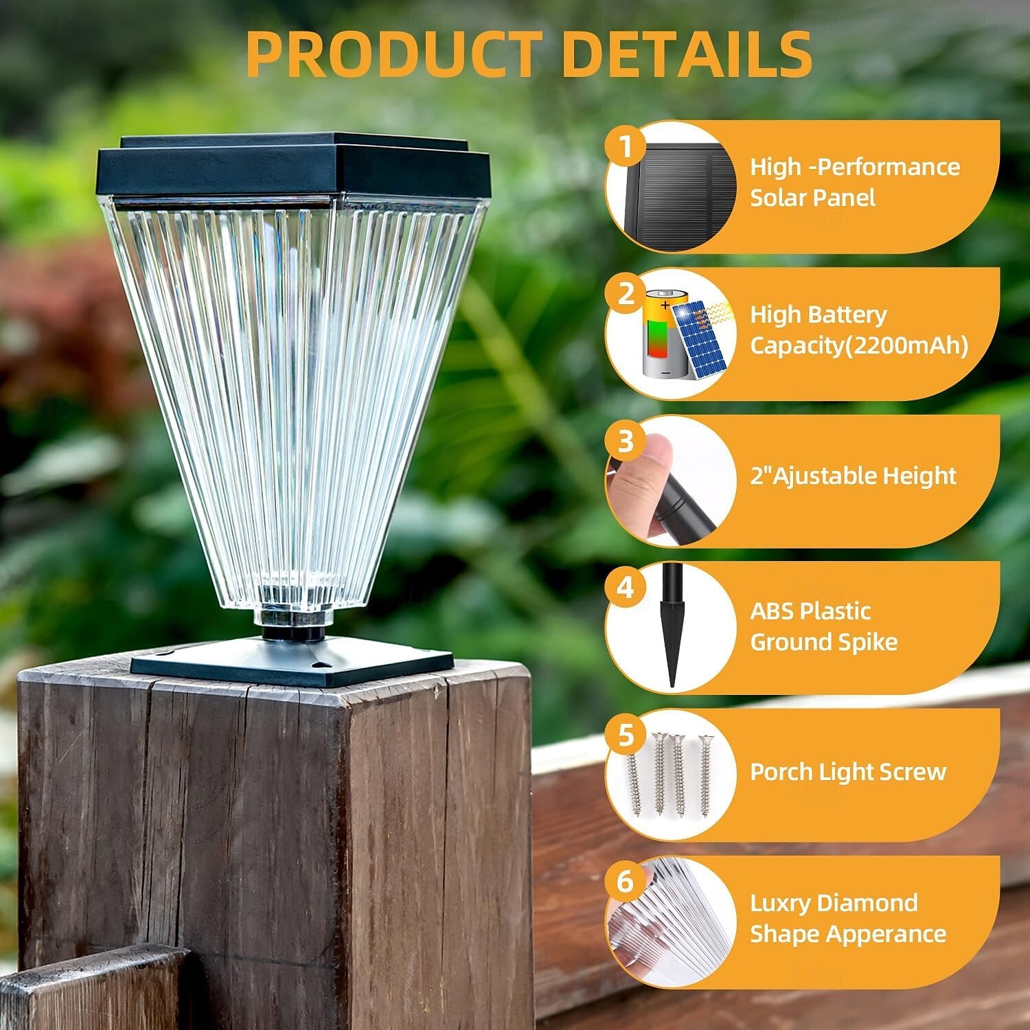Solar Pathway Lights for Outside Super Bright Solar Driveway Lights Outdoor Waterproof Auto On/Off Solar Garden Fence Lights Solar Powered Post Landscape Decor Lighting for Path Yard Walkway 2025 - $32.99 –P5