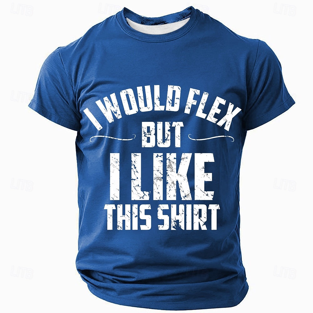 Herren Lustiger Slang T Shirt Kurzarm T-Shirt 3D-Druck Rundhalsausschnitt Hemd Mode Täglich Lustig Straße Lässig Täglich Schwarz Rote Blau Sommer Frühling Ganzjahres Bekleidung S M L XL XXL XXXL 2025 - $17.99 –P2