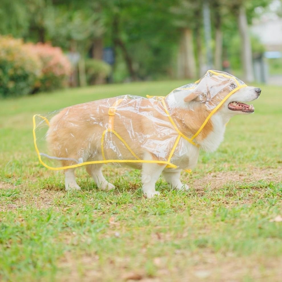 2025年 ペット犬用レインコート防水ジャケット犬用レインポンチョポータブルレインコート通気性軽量通気性軽量小型中型犬に適しています コレクション – $25.99 –P6