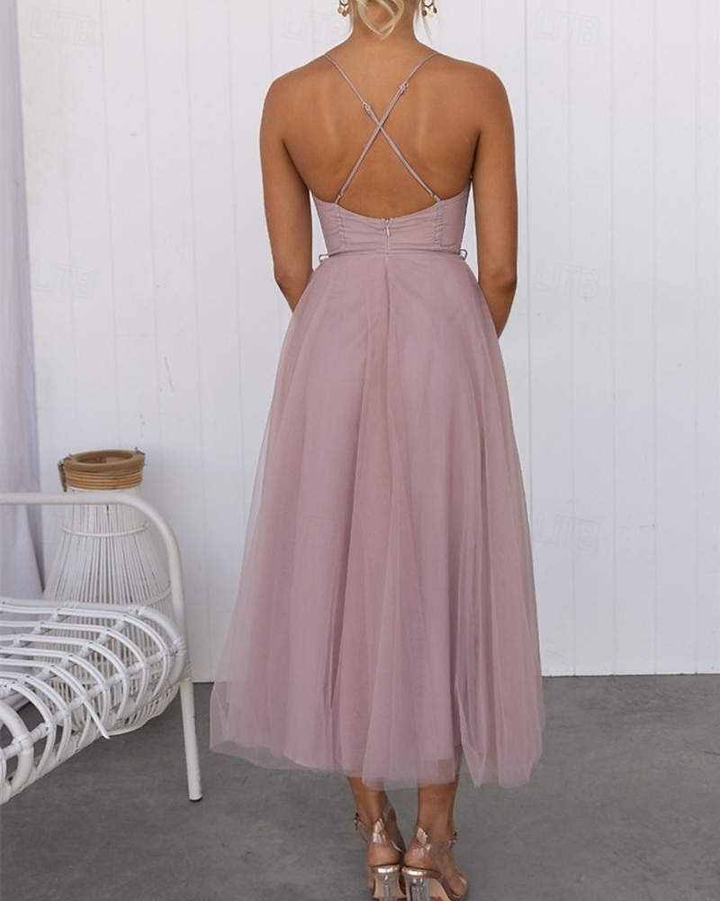 Pentru femei Rochie Lunga Rochie Maxi Rochie casual Rochie de Cocktail Rochie pentru invitata de nunta Rochii din Șifon Modă În aer liber Petrecere Concediu Fit regulat Simplu Fără manșon În V Negru 2025 - $31.99 –P11