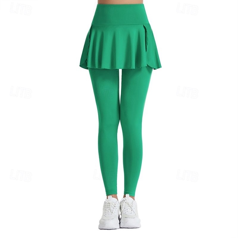 Damskie Solidne kolory Spódnica casualowa Spódnica tenisowa z legginsami Pofałdowany Boczne kieszenie Szybkie wysychanie Bransoletka tenisowa Golf Pikle Doły Czarny Biały Fioletowy Odzież tenisowa 2026 - $21.99 –P2