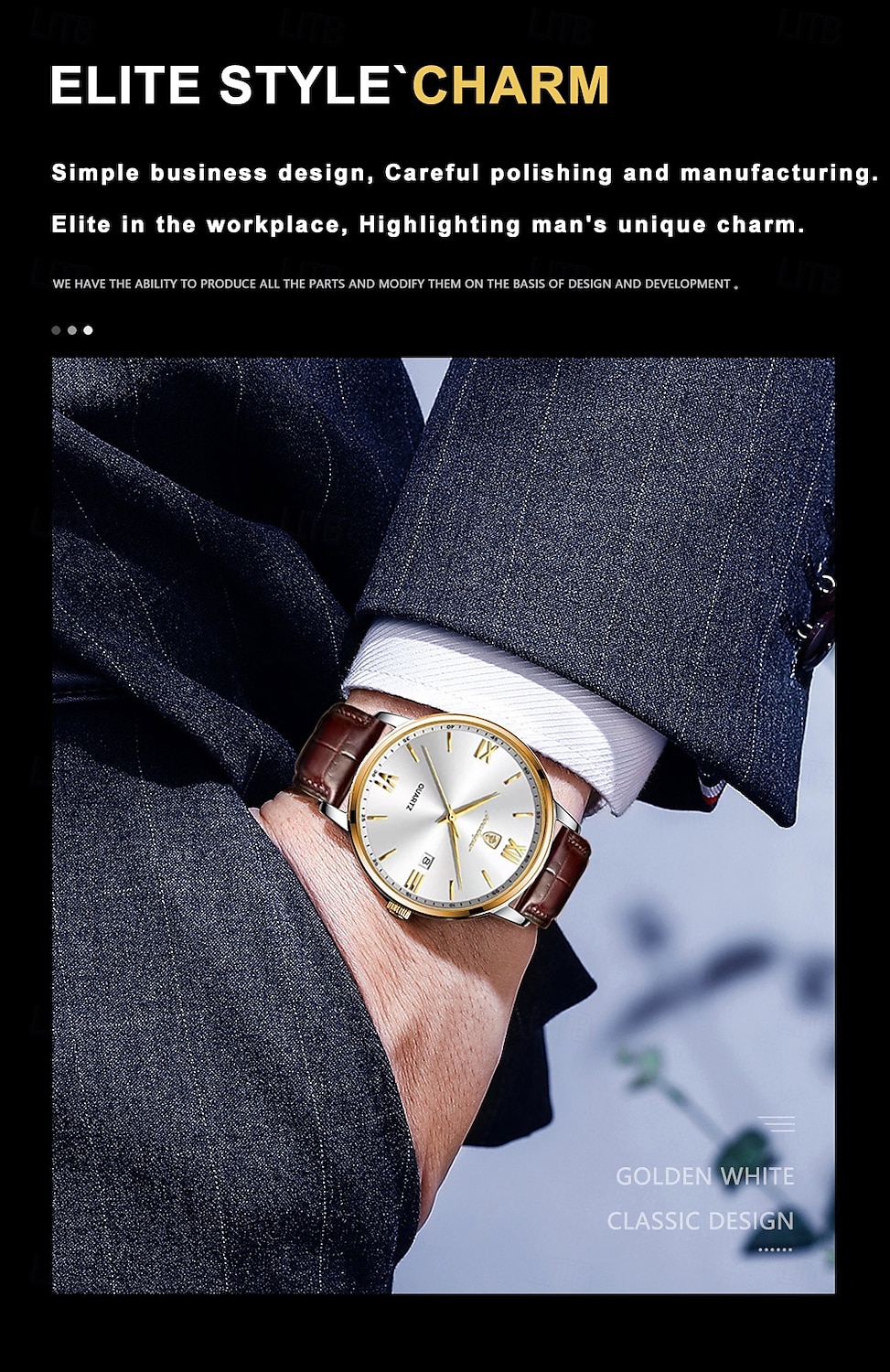 826 Men's Quartz Watch – Ultra-Thin Alloy Case, Leather Strap, Luminous Hands, Date Display, 30M Waterproof, Classic Business Style 2026 - $32.99 –P3