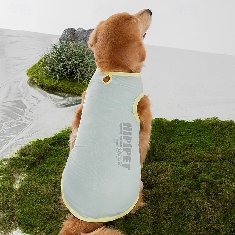 Hunde-Shirts, schnelltrocknende, weiche, dehnbare Haustier-T-Shirts mit reflektierendem Etikett, Tanktop, ärmellose Weste, Sonnenschutz, Hundekleidung für große Hunde 2026 - $15.49 –P1