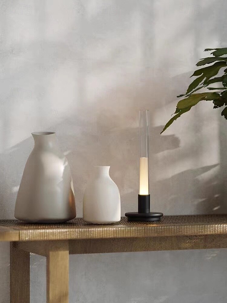 LED Table Lamp, Soft Light No Stroboscopic Rechargeable Ambient Light Touch Controls Multi Tone Lighting 1800mAh High Capacity Battery LED Night Light for Dinner Bar Restaurant 2025 - $99.99 –P4