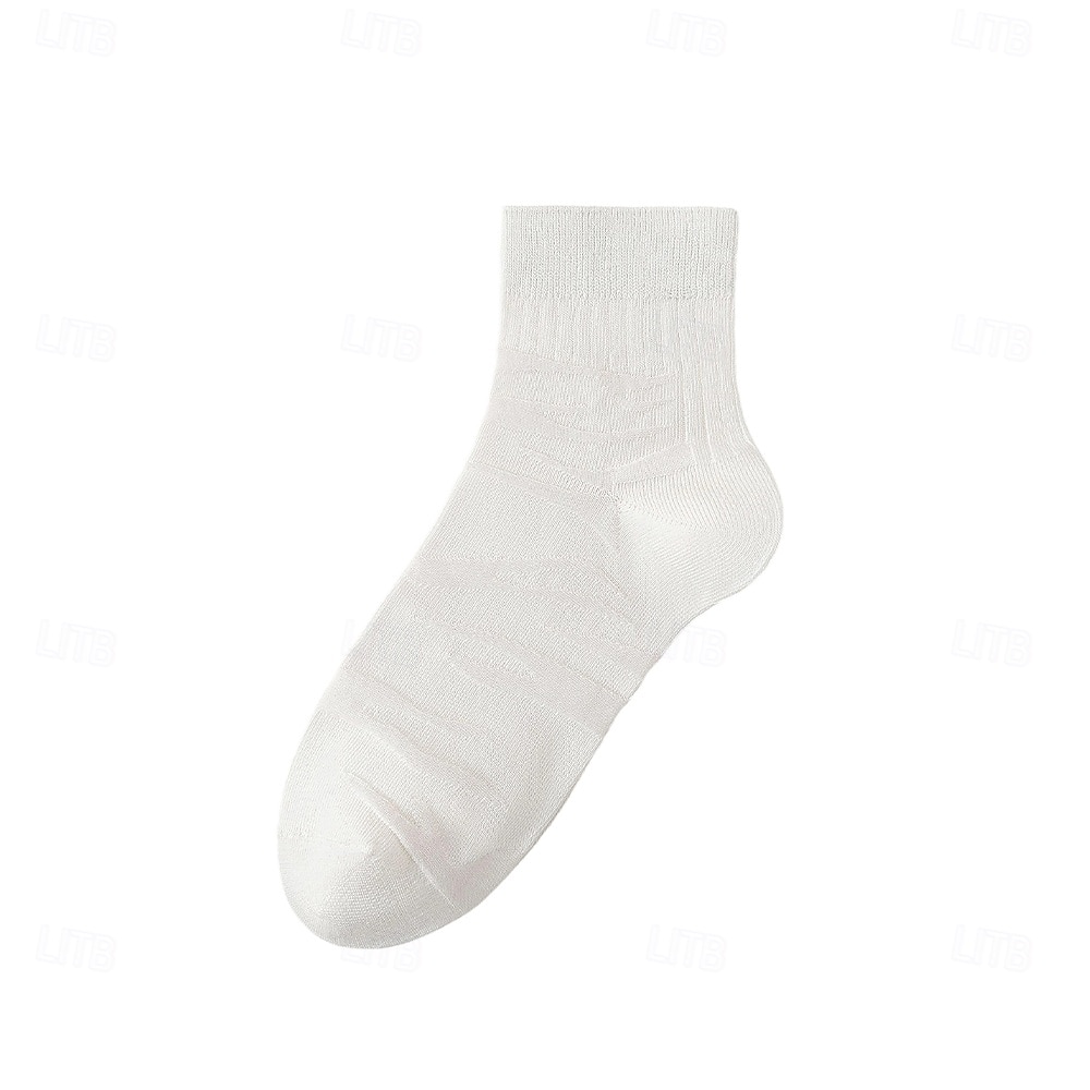 Men 1 Pair Socks Black White Color Plain School Formal Outdoor Plain Thin Summer Daily Casual 2026 - $4.49 –P13