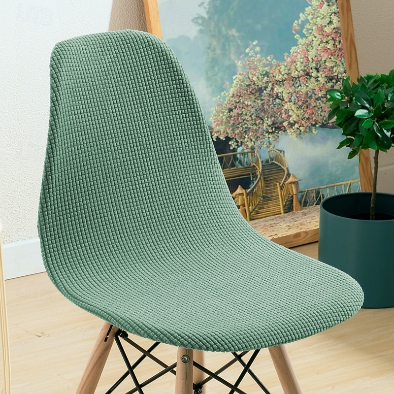 överdrag till matsalstolar i modern stil, skalstolsöverdrag för hemmet, stolsöverdrag i polarfleece, stretchöverdrag, sitsöverdrag 2025 - $8.49 –P4