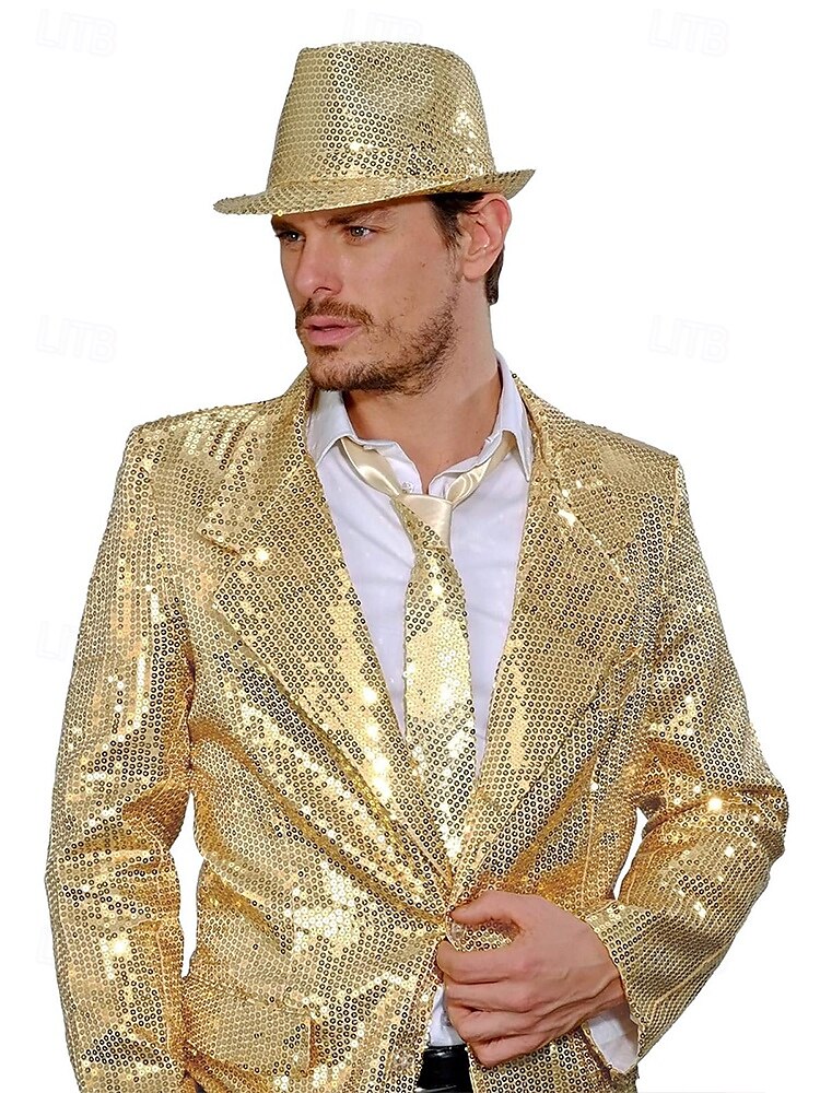 Herren-Partykrawatte mit Pailletten – verstellbare, funkelnde Satinkrawatte für Abschlussbälle, Tänze, Bühnenauftritte, Nachtclubs und Kostümveranstaltungen 2025 - $11.99 –P2