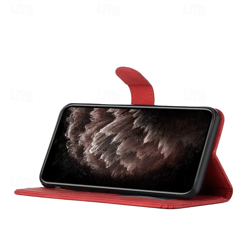 Custodia a portafoglio per iPhone 16, 15, 14, 13, 12, 11 Pro Max con chiusura magnetica, cordino, cinturino da polso, scomparti per carte, cover antiurto in pelle PU e TPU. del 2025 a $13.99 –P1