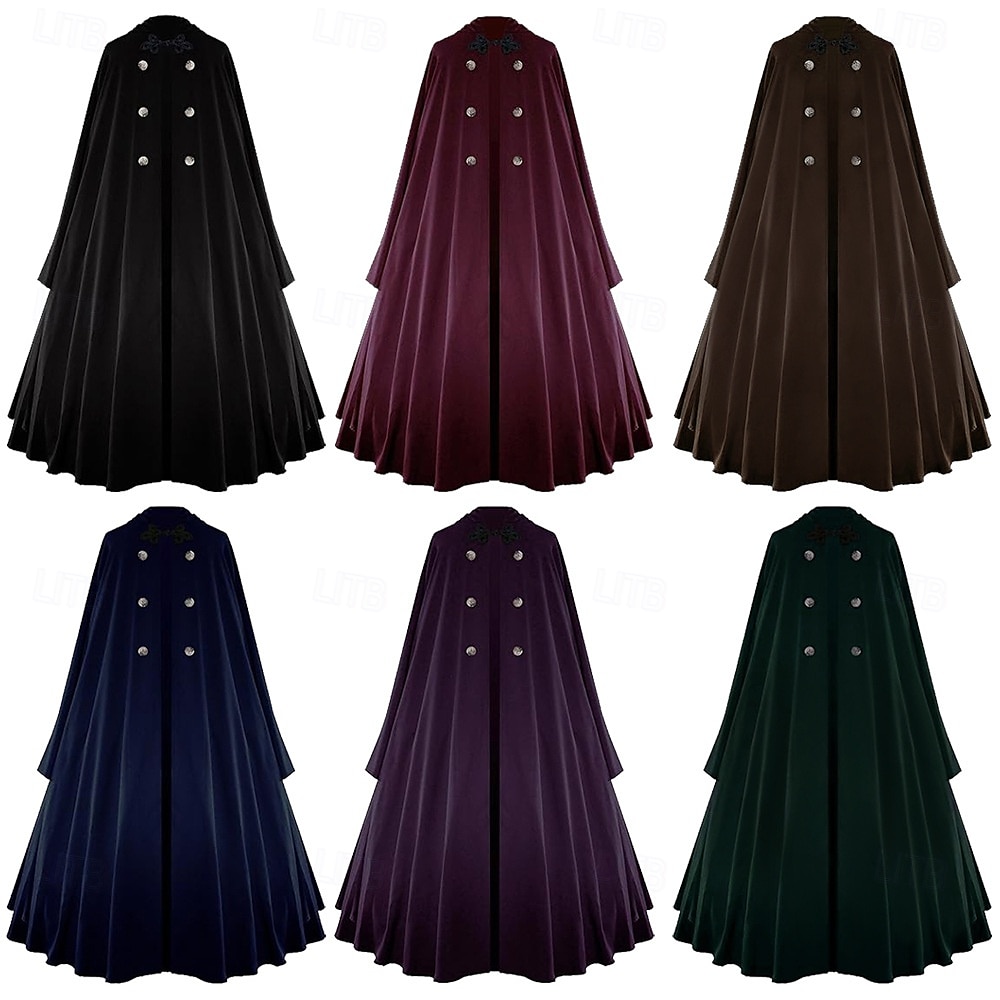 Retro Antiguo Medieval siglo 17 Capa Doctor de plaga Mujer Víspera de Todos los Santos Mascarada Rendimiento Fiesta Adultos Capa 2025 - $41.99 –P1