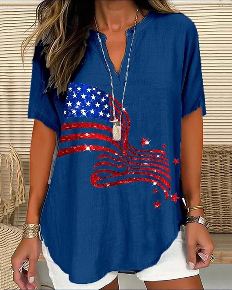 Femmes Chemise Fleur Quotidien Élégant Basique manche longue Col en V Hauts Réguliers Quotidien Fête Imprimé Jaune Bleu Roi Violet Printemps Automne de 2025 ? $16.49 –P3