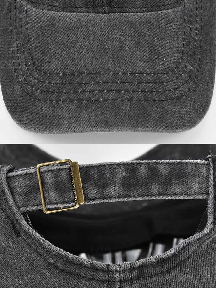 Casquette de baseball LGBTQ en denim vieilli pour femme avec arc-en-ciel et cœurs brodés - Casquette de baseball ajustable pour les défilés de la fierté, les festivals et les tenues décontractées de 2025 ? $11.99 –P7
