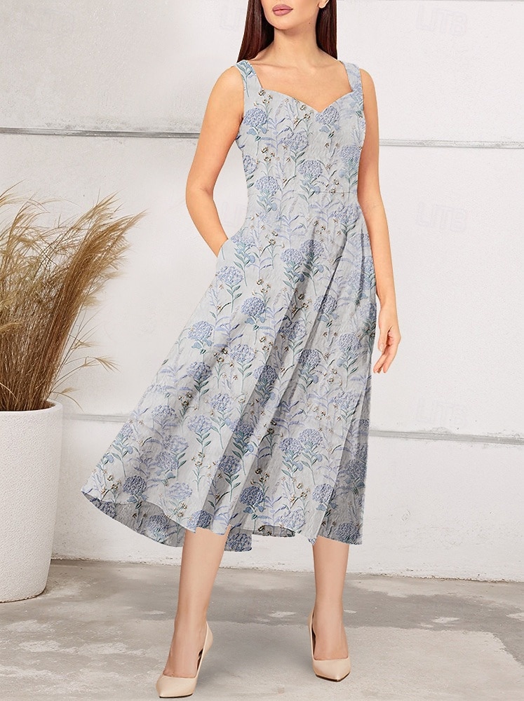 Two Piece Brocade Jacquard A-Line Cocktail Dresses Elegant Formal Wedding  Guest Asymmetrical Long Sleeve Square Neck Nylon with Pocket 2026