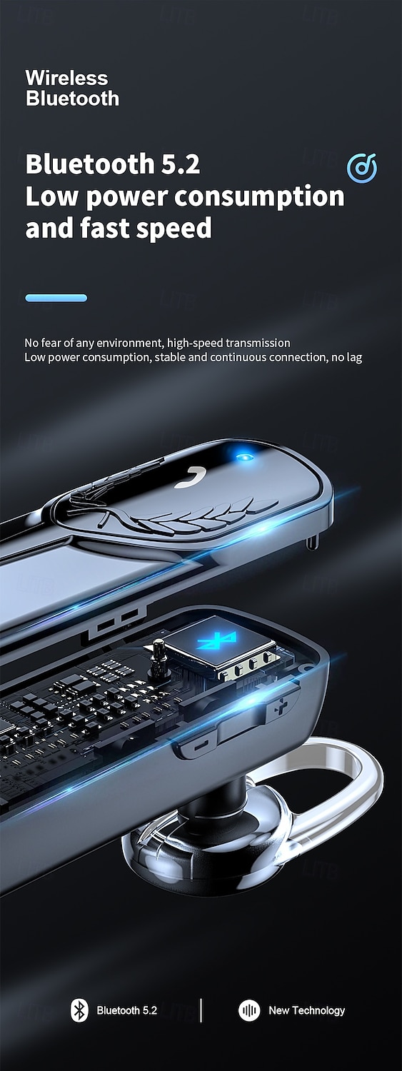 M81 Bluetooth 5.2 TWS Wireless Headset with Mic – HD Noise Cancelling, Long Battery Life, Dual Device Connection, Ergonomic In-Ear Earbud for Driving/Work/Calls 2025 - $23.99 –P3