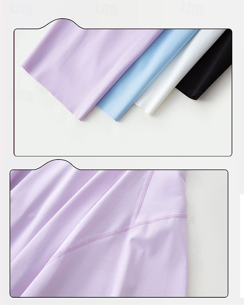 Per donna Tinta unita Gonna casual Gonna da tennis con leggings Tasche Laterali Asciugatura Rapida Tennis Golf Pickleball Pantaloni Nero Bianco Blu Spandex Abbigliamento da tennis del 2026 a $16.49 –P6