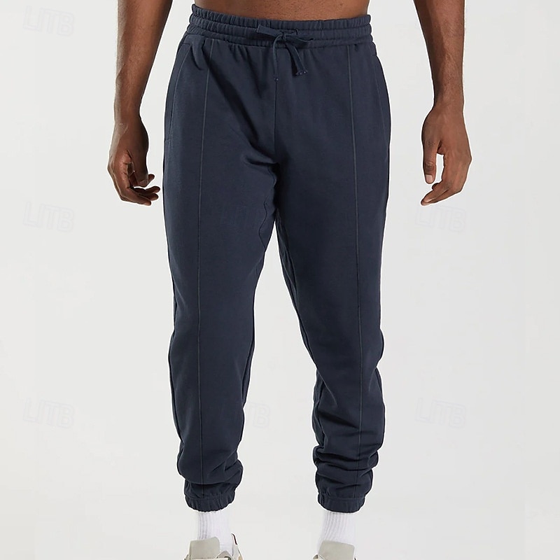 Herren Jogginghose Hose Kordelzug Tasche Elastischer Bund Einfach Komfort Atmungsaktiv Täglich Outdoor Ferien Urlaub Mode Blau Schwarz Mikroelastisch 2026 - $22.99 –P6