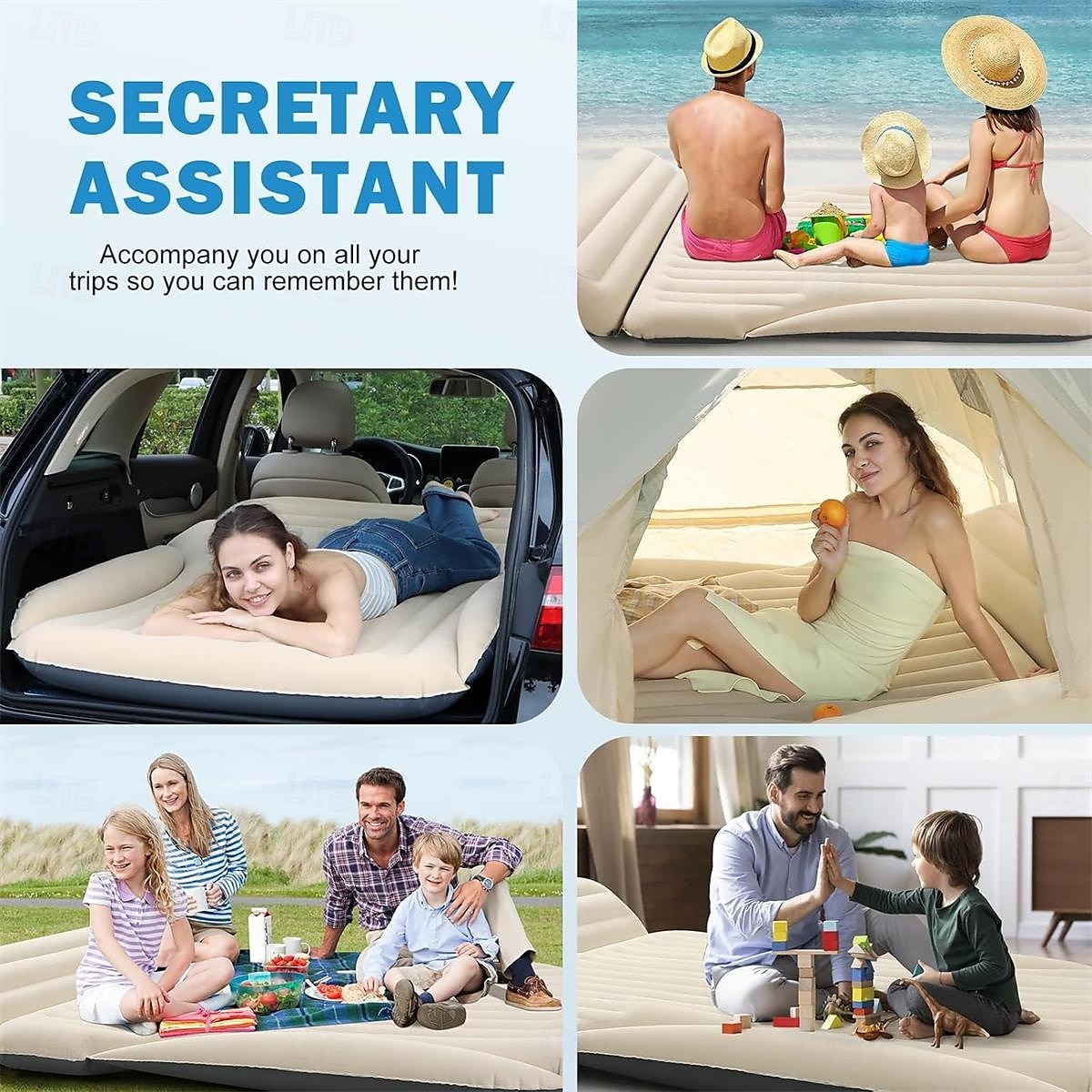 Colchón inflable para coche con bomba para SUV, minivan, MPV, viajes por carretera 2025 - $95.99 –P6