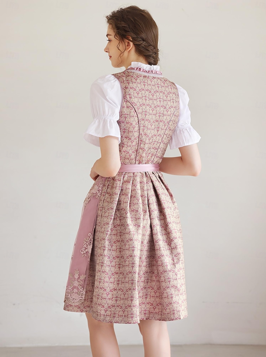 Oktoberfest Lace Dress Dirndl Dirndl Blouse Maid Bavarian German Munich Wiesn Women's Carnival Beer Festival Traditional Style Cloth 2026 - $72.99 –P7