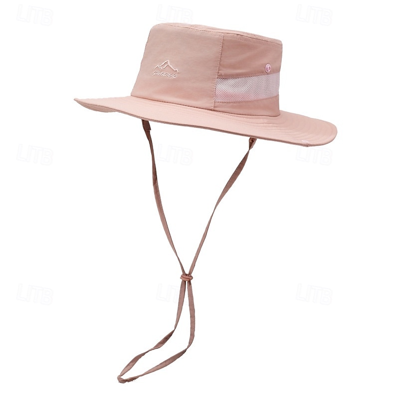 Herr Fiskarhatt Solhatt Svart Rodnande Rosa Polyester Snörning Mode Ledigt Gata Dagligen Slät Solskyddskräm Andningsfunktion 2025 - $9.49 –P4
