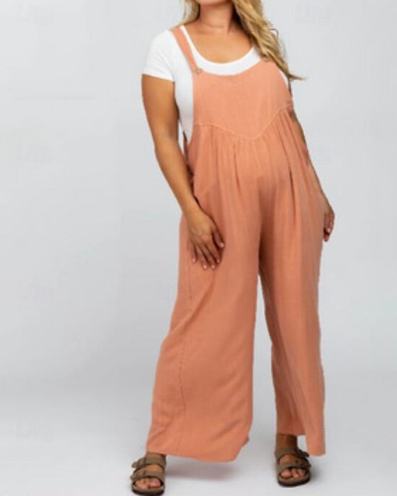 salopetă salopetă damă salopetă streetwear culoare uni fără mâneci decolteu în U buzunar stradă ieșire croială standard negru alb galben vară 2025 - $31.99 –P19