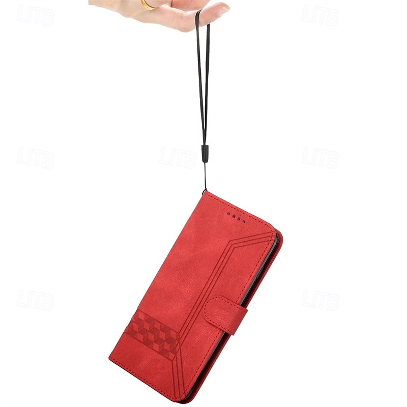 Custodia a portafoglio per iPhone 16, 15, 14, 13, 12, 11 Pro Max con chiusura magnetica, cordino, cinturino da polso, scomparti per carte, cover antiurto in pelle PU e TPU. del 2025 a $13.99 –P2