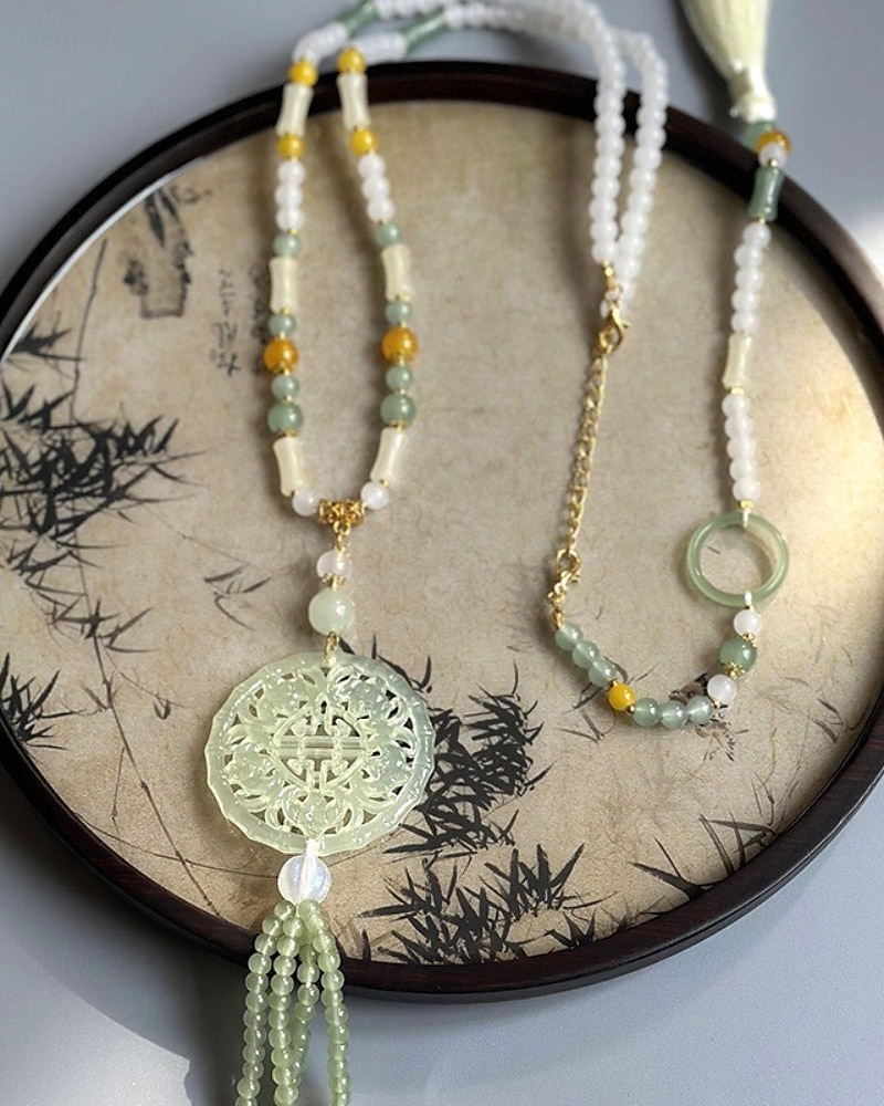 1 pièce Collier For Femmes Rue Quotidien Pierre Longue de 2025 ? $12.49 –P5