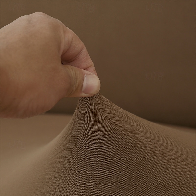 Capa de sofá com saia de cor sólida estilo saia de sofá simplicidade para sala de estar capas de sofá estilos sazonais capa elástica para sofá toalha de sofá protetor de cadeira 1 peça de 2025 por $27.99 –P9