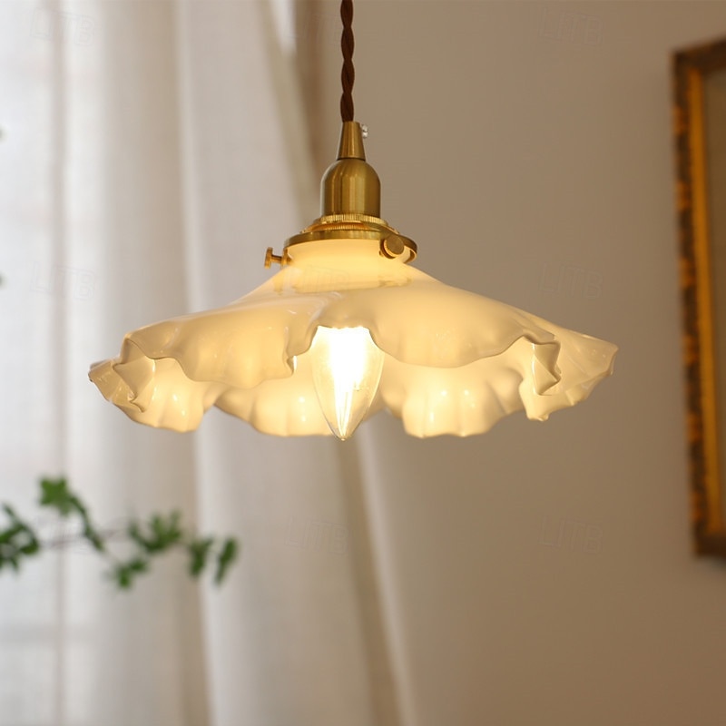 Lampadari a sospensione a LED, lampade a sospensione per soffitto, lampade a sospensione in vetro e ottone, paralume, lampadari per sala da pranzo, decorazione di lusso per soggiorno 110-240 V del 2025 a $229.99 –P1