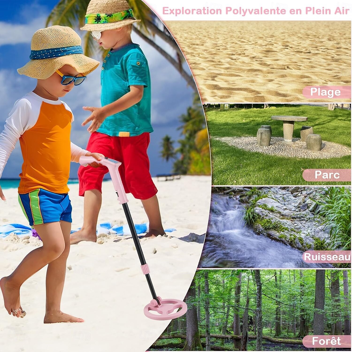 prezent dla dzieci na świeżym powietrzu - zabawka wykrywacz metali, skarb - polowanie &złoto - instrument do wykrywania archeologicznych przygód dla dzieci 2025 - €127.02 –P14