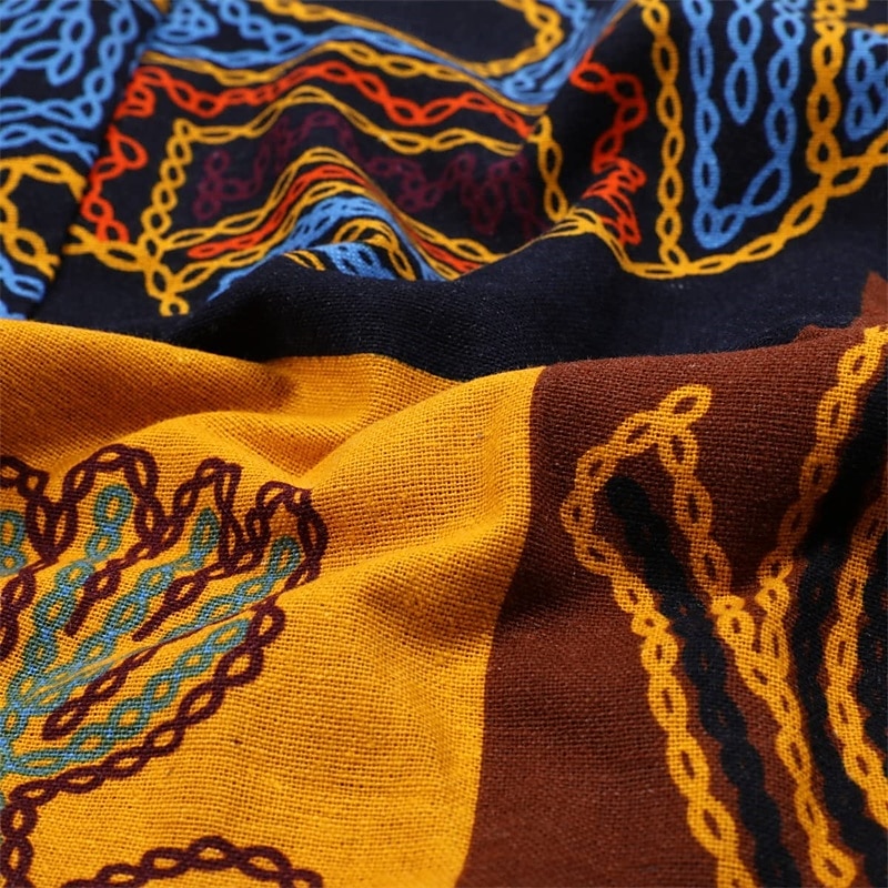 Retro Vintage Boho 1970s Shirt Hippie Tribal African Pattern Fancy Dress Men's Halloween Carnival Street Dance Retro Theme Party Festival Adults' Shirt 2026 - $27.99 –P7