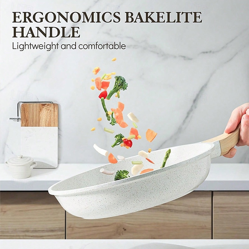 Nonstick Frying Pan Skillet, Granite Coating Omelette Pan, Healthy Stone Cookware Chef's Pan, PFOA Free 2025 - $25.99 –P3