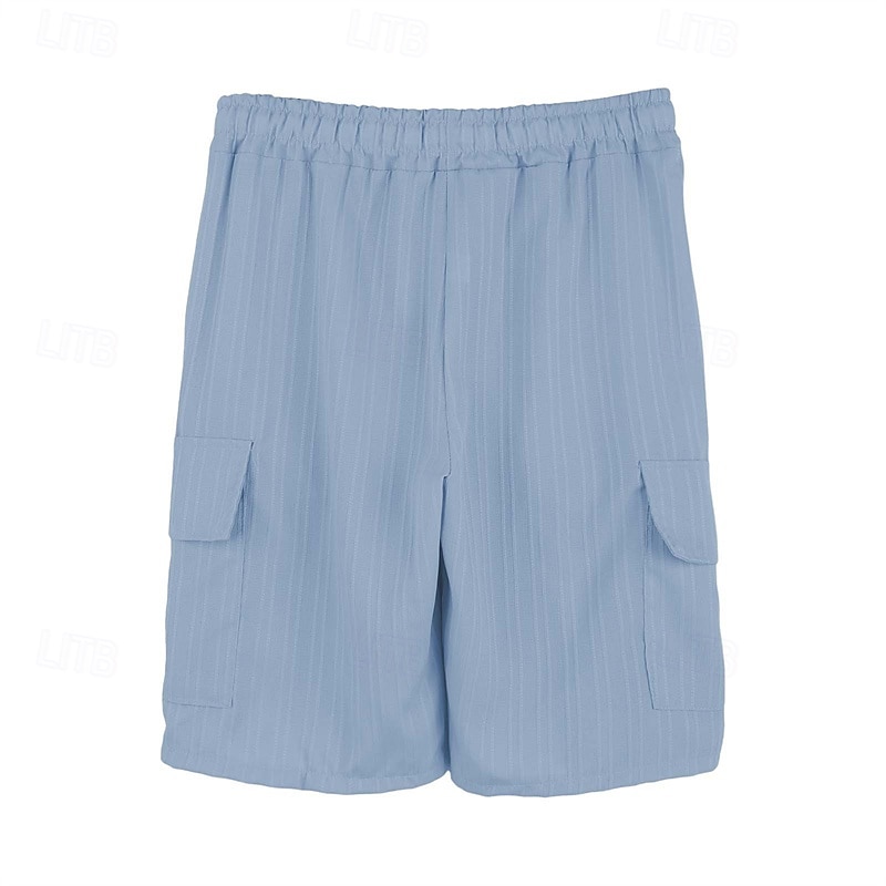Per uomo Pantaloncini cargo Shorts Pantaloncini Estivi Coulisse Elastico in vita Multi-tasche Semplice Comodità Indossabile Lunghezza al ginocchio All'aperto Sport Quotidiano Moda Casual Nero Bianco del 2025 a $16.49 –P6