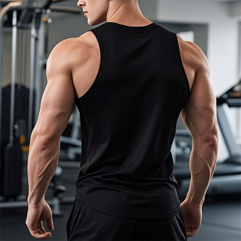 Men's Tank Top Vest Top Undershirt Sleeveless Shirt Sleeveless Crew Neck Summer Plain Fashion Designer Basic Classic Vacation Street Going out Black White Wine Top Tee for Men 2025 - $11.99 –P20