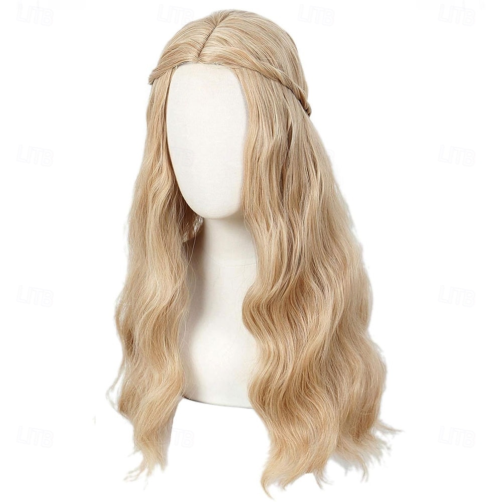 70-es évekbeli hosszú szőke hullámos hippi paróka halloween cosplay jelmez paróka nőknek partira 2025 - $27.99 –P5
