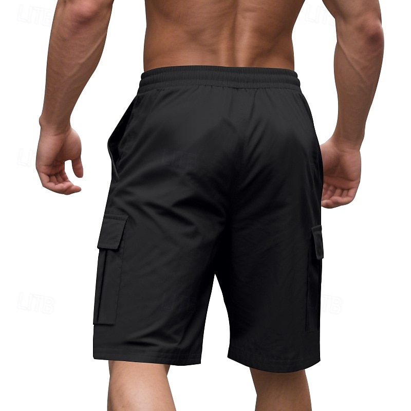 Per uomo Pantaloncini cargo Shorts Pantaloncini Estivi Coulisse Elastico in vita Multi-tasche Semplice Comodità Indossabile Lunghezza al ginocchio All'aperto Sport Quotidiano Moda Casual Nero Giallo del 2025 a $17.99 –P18