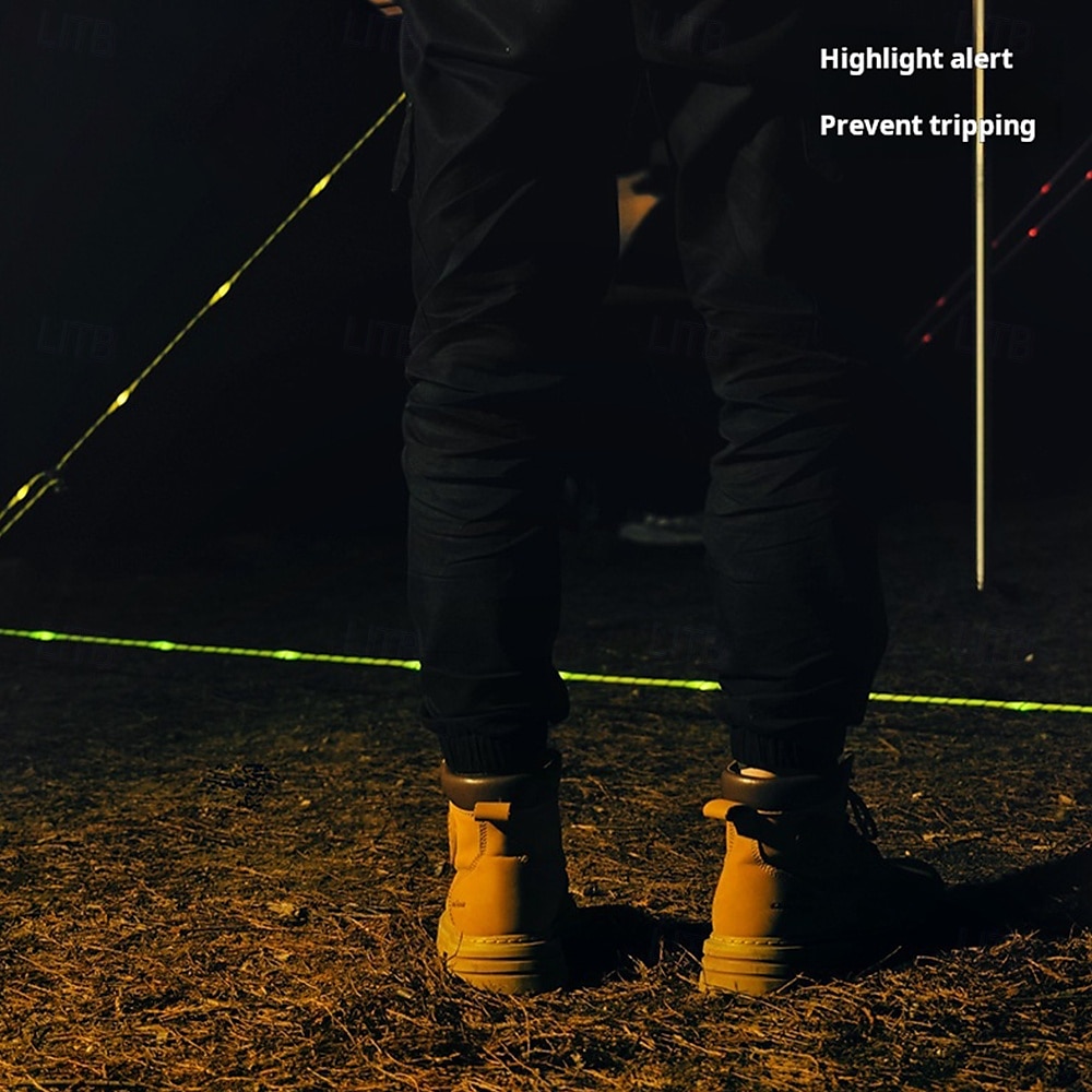 1 Pc Outdoor Camping Rope Light – Waterproof Camping Luminous Wind Rope, 5M/16.4FT, 3 Lighting Modes, Windproof Canopy Tent Rope with AA Battery Box, Perfect for Outdoor Atmosphere Lighting 2025 - $23.99 –P6