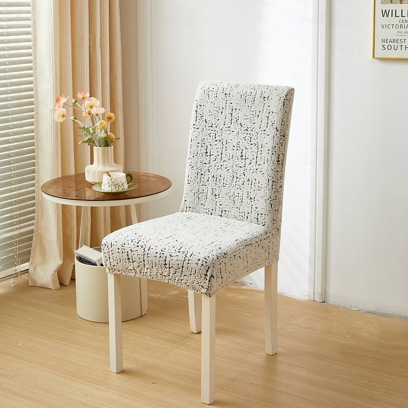 Funda para silla de comedor para el hogar, de tela polar, elástica, para el asiento 2025 - $13.99 –P12