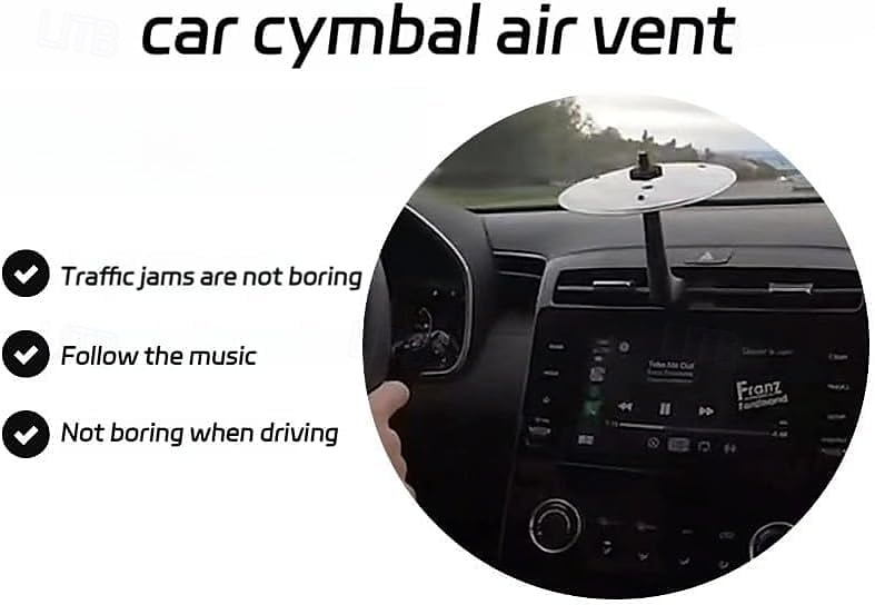 2025年 車のクラッシュシンバル、車の通気口用ドラムクラッシュシンバル、音楽愛好家のための簡単なクリップオンミニシンバル、運転をより楽しく、あらゆるタイプの車両に適しています  コレクション – $14.99 –P3