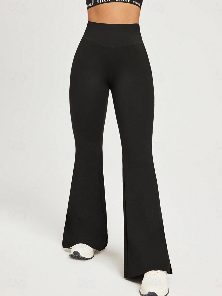 Női Leggings Haranguccás Nadrág Egyszínű Chino Vakáció Vintage Utca Stílus Hosszú Magas Derék Egyszínű Hasított Kényelmes Puha Kényelmes Rugalmas Kültéri Utca Fekete 1 Fekete 2 Fekete Nyár Slim Fit 2025 - $23.99 –P4