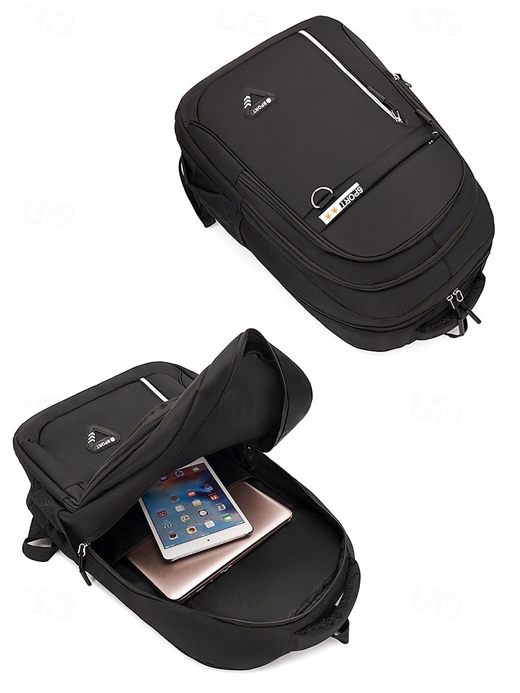 wasserabweisender Herrenrucksack mit mehreren Fächern, großem Fassungsvermögen und Reflektorstreifen für Reisen, Schule und Outdoor 2025 - $29.99 –P5