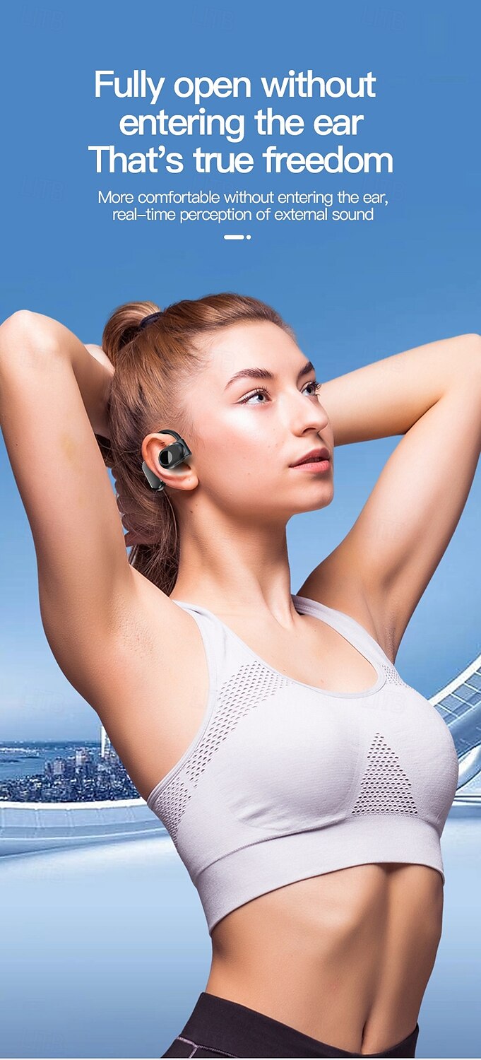 by99 открытые беспроводные наушники bluetooth 5.3 – спортивные наушники с креплением-крючком tws, водонепроницаемость ipx5, шумоподавление, длительный срок службы батареи, совместимы с ios android 2025 - $20.99 –P1