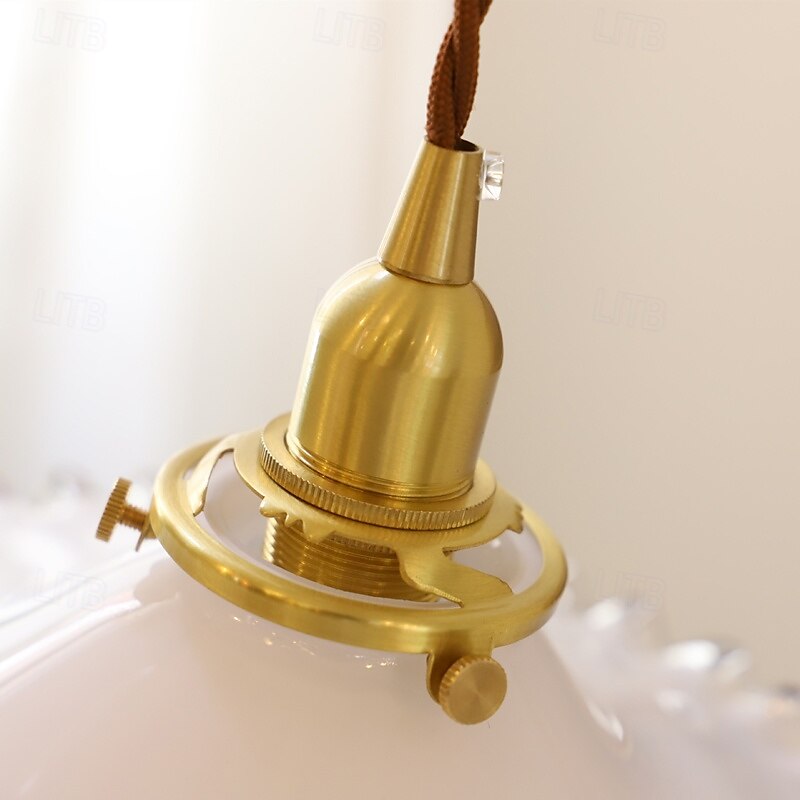 Lampadari a sospensione a LED, lampade a sospensione per soffitto, lampade a sospensione in vetro e ottone, paralume, lampadari per sala da pranzo, decorazione di lusso per soggiorno 110-240 V del 2025 a $229.99 –P4