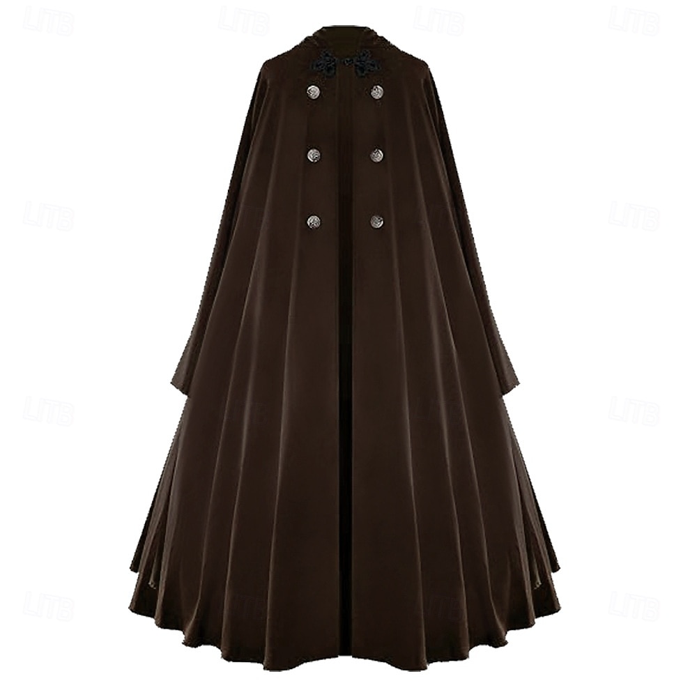 Retro Antiguo Medieval siglo 17 Capa Doctor de plaga Mujer Víspera de Todos los Santos Mascarada Rendimiento Fiesta Adultos Capa 2025 - $41.99 –P12