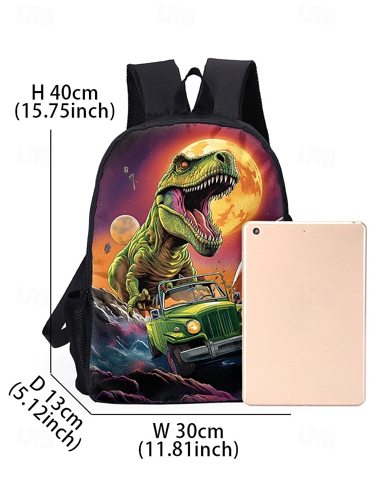 Kids' 3-Piece Dinosaur Backpack Set with Lunch Bag and Pencil Case, T-Rex Print, Lightweight School Bag for Boys, Girls and Elementary Students 2026 - $34.99 –P8