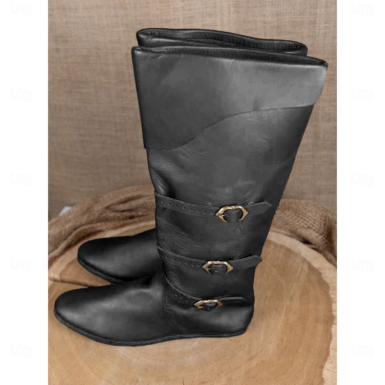 Medieval Renacimiento Zapatos Botas hasta la rodilla Botas planas de jazz Hombre Celta Pirata Víspera de Todos los Santos Mascarada Rendimiento LARP Feria Ren Adulto Zapatos 2025 - $51.99 –P9