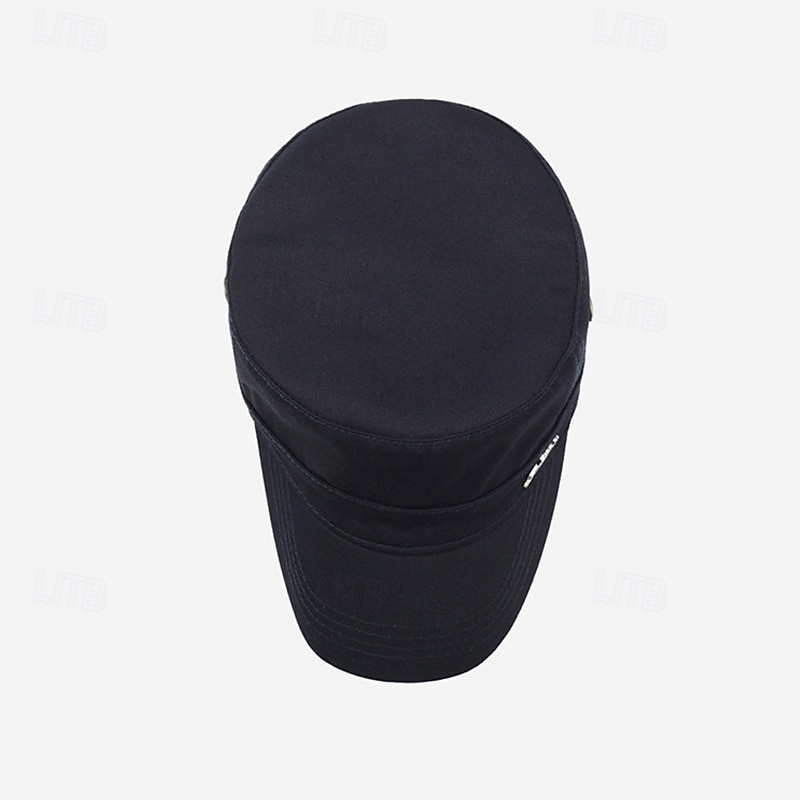 Herren Schiebermütze Sonnenhut Trucker-Kappe Schwarz Marineblau Polyester Metall Mode Lässig Straße Täglich Einfach Verstellbar Sonnenschutz Atmungsaktiv 2025 - $9.49 –P10